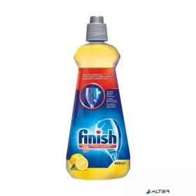   Gépi öblítőszer, 400 ml, FINISH, "Shine&Dry", citrom