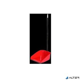 Szemeteslapát, nyéllel, gumiéllel