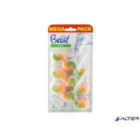   WC tisztító blokk, 2 fázisú, 3x45 g, 'Brait Hygiene and fresh', fenyő