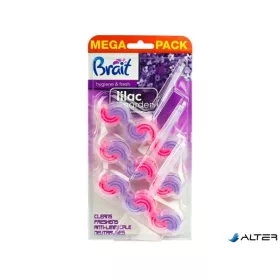   WC tisztító blokk, 2 fázisú, 3x45 g, 'Brait Hygiene and fresh', orgona