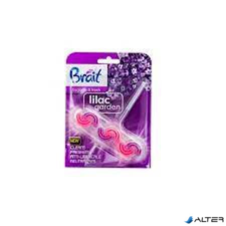 WC tisztító blokk, 2 fázisú, 3x45 g, "Brait Hygiene and fresh", orgona