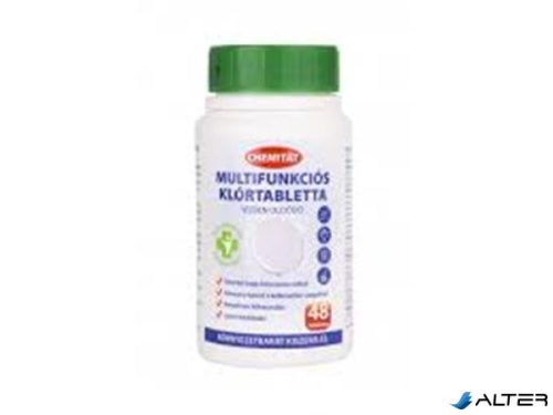 Klórtabletta, multifunkciós, 48 db, CHEMITAT