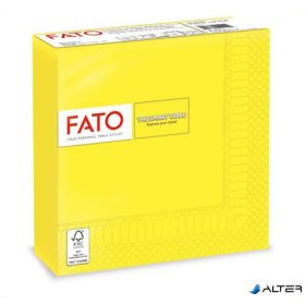   Szalvéta, 1/4 hajtogatott, 33x33 cm, FATO "Smart Table", citromsárga