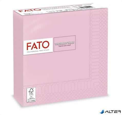 Szalvéta, 1/4 hajtogatott, 33x33 cm, FATO 'Smart Table', rózsaszín