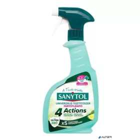   Általános tisztító- és fertőtlenítő spray, 500 ml, SANYTOL "4 Actions", lime