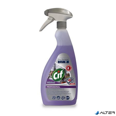 Általános tisztító- és fertőtlenítőszer, 750 ml, CIF 'Pro Formula Safeguard' 2in1