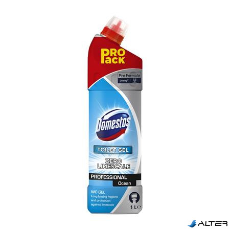WC tisztító gél, 1 l, DOMESTOS "Professional", óceán