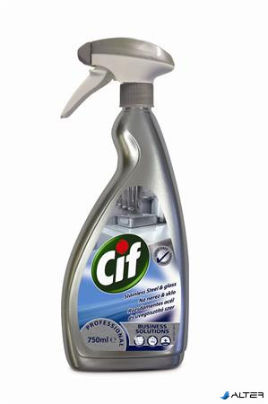 Rozsdamentes acél- és üvegtisztító szer, 750 ml, CIF