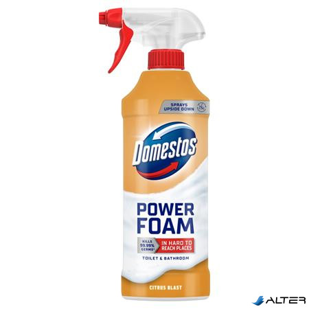 WC- és fürdőszoba tisztító hab, 435 ml, DOMESTOS "Power Foam", Citrus Blast