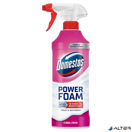WC- és fürdőszoba tisztító hab, 435 ml, DOMESTOS "Power Foam", Floral Fresh