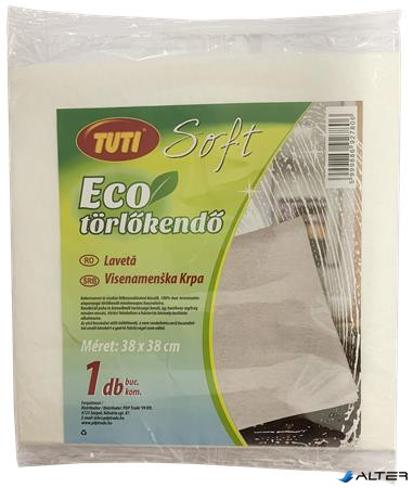 Törlőkendő, univerzális, 38x38 cm, 1 db, TUTI "Soft Eco"
