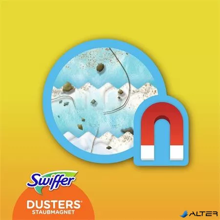 Portörlő készlet, 1 nyél + 4 db utántöltő fej, SWIFFER "Duster"
