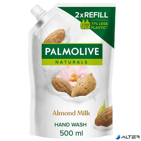 Folyékony szappan utántöltő, 0,5 l, PALMOLIVE Nourishing "Almond milk"