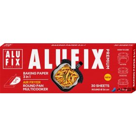   Sütőpapír lapok, kerek, 3 az 1-ben, 30 db, 36 cm, ALUFIX "Premium"