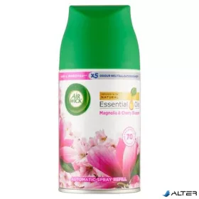   Illatosító készülék utántöltő, automata, 250 ml, AIR WICK "Freshmatic", magnólia és cseresznye