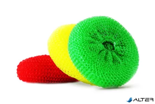 Műanyag súroló, 3 db, BONUS, vegyes színek