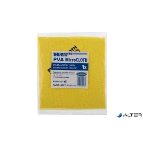   Törlőkendő, mikroszálas, univerzális, 40x34 cm, BONUS 'PVA MicroCLOTH', sárga