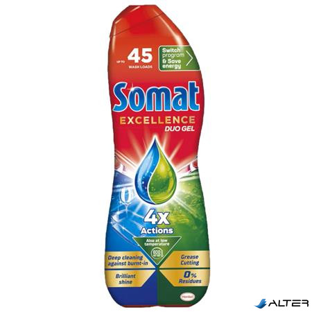 Mosogatógép mosogatógél, 810 ml, SOMAT "Excellence Grease Cutting"