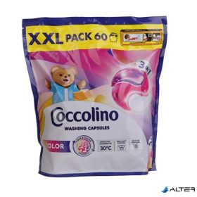 Mosókapszula, 60 db, COCCOLINO "3in1 Color"