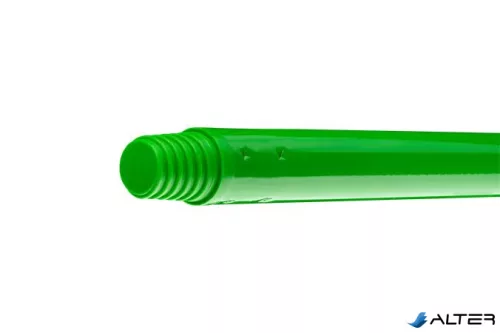 Nyél, menetes, alukróm, 140 cm, BONUS "Heavy Duty", zöld