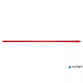   Nyél, menetes, alukróm, 140 cm, BONUS "Heavy Duty", piros