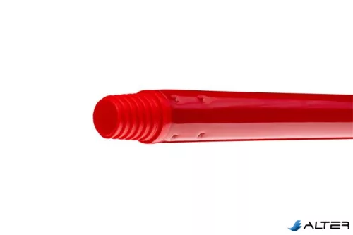 Nyél, menetes, alukróm, 140 cm, BONUS "Heavy Duty", piros