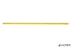 Nyél, menetes, alukróm, 140 cm, BONUS "Heavy Duty", sárga