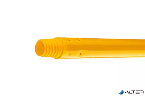 Nyél, menetes, alukróm, 140 cm, BONUS "Heavy Duty", sárga