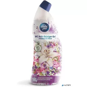 WC tisztító gél, 750 ml, AMBI PUR, fehér virágok