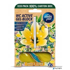 WC tisztító blokk, 45 g, AMBI PUR, citrus és jázmin