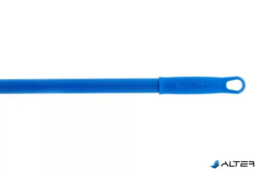 Nyél, menetes, bordázott, alukróm, 140 cm, BONUS "HACCP", kék