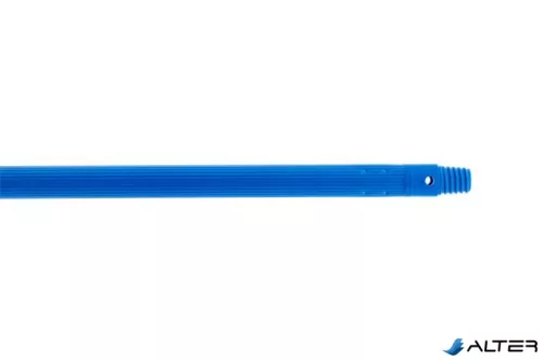 Nyél, menetes, bordázott, alukróm, 140 cm, BONUS "HACCP", kék