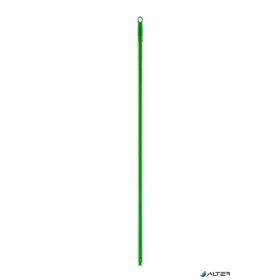   Nyél, menetes, bordázott, alukróm, 140 cm, BONUS "HACCP", zöld