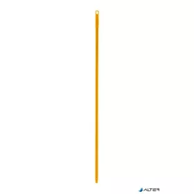   Nyél, menetes, bordázott, alukróm, 140 cm, BONUS "HACCP", sárga