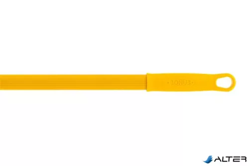 Nyél, menetes, bordázott, alukróm, 140 cm, BONUS "HACCP", sárga