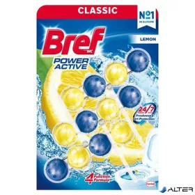   WC illatosító golyók, 3x50 g, BREF "Power Aktiv", citrom illattal