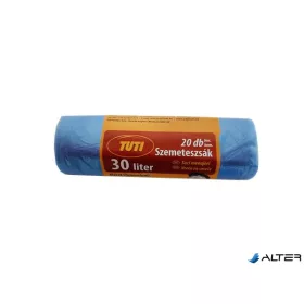 Szemeteszsák, 30 l, 20 db, 50x60 cm, 9 µ, TUTI, kék