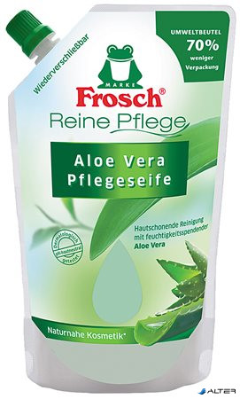 Folyékony szappan utántöltő, 0,5 l, FROSCH, aloe vera