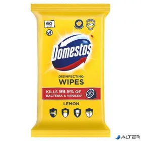 Nedves törlőkendő, 60 db, DOMESTOS "citrus"