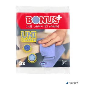   Törlőkendő, univerzális, perforált, 3 db BONUS 'UNI'