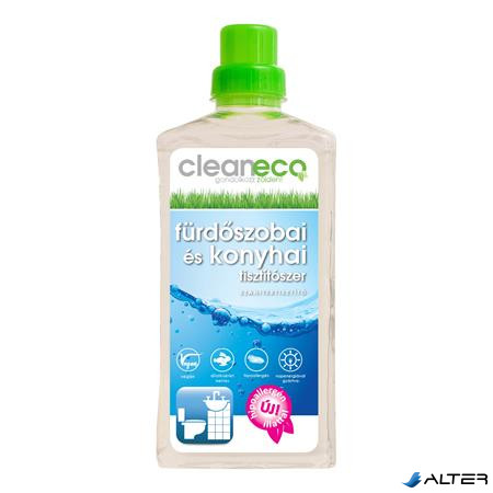 Fürdőszobai és konyhai tisztítószer, organikus, 1 l, CLEANECO