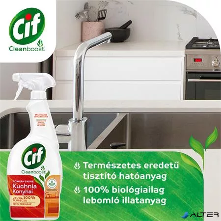 Konyhai zsíroldó spray, 750 ml, CIF "Cleanboost"