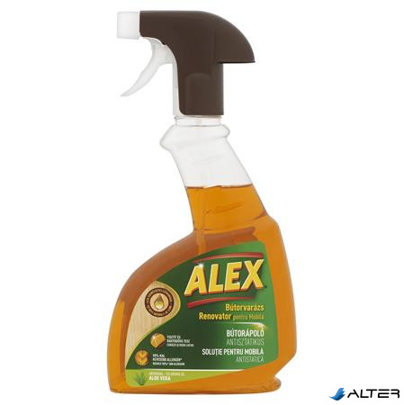 Bútorápoló, antisztatikus, 375 ml, ALEX, aloe vera