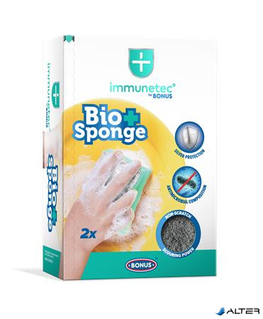 Mosogatószivacs, 2 db, BONUS 'Bioactive Sponge Immunetec'