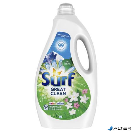Mosógél, 60 mosáshoz, 3 l, SURF "Mountain Fresh & Jasmine"