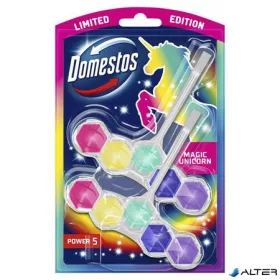   WC frissítő blokk, 2 db-os, DOMESTOS 'Power 5', unikornis