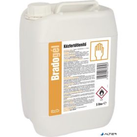 Kézfertőtlenítő gél, alkoholos, 5 l, BRADOGÉL
