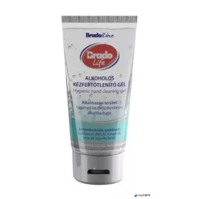 Kézfertőtlenítő gél, tubusos, 100 ml, BRADOLIFE