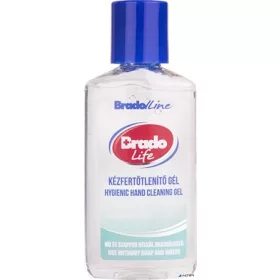 Kézfertőtlenítő gél, kupakos, 50 ml, BRADOLIFE