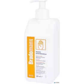   Kézfertőtlenítő szer, higiénés, pumpás, 500 ml, BRADOMAN "Soft"